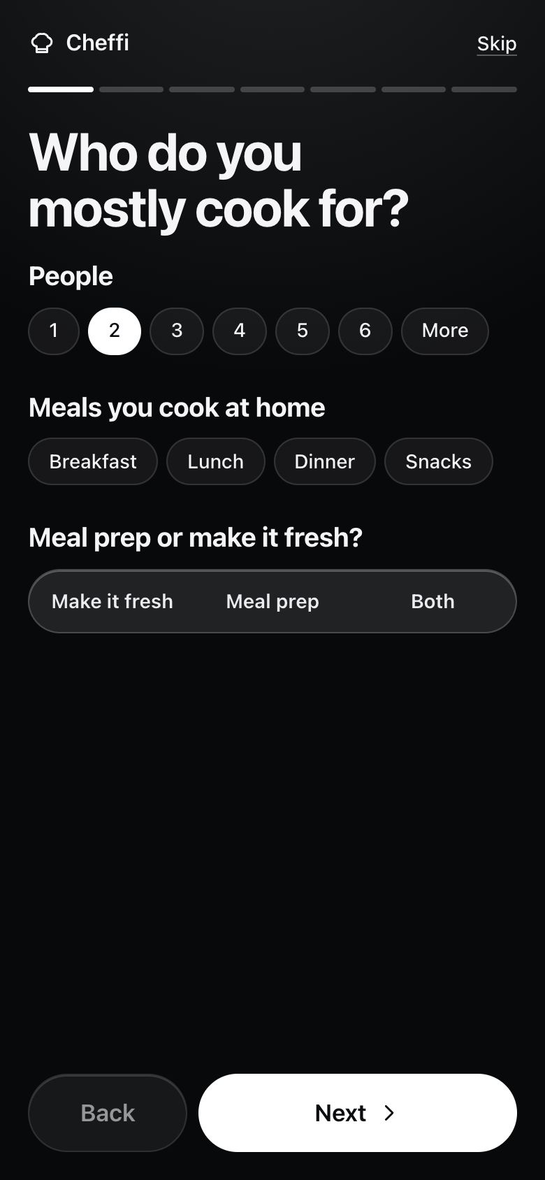 Cheffi · Setup